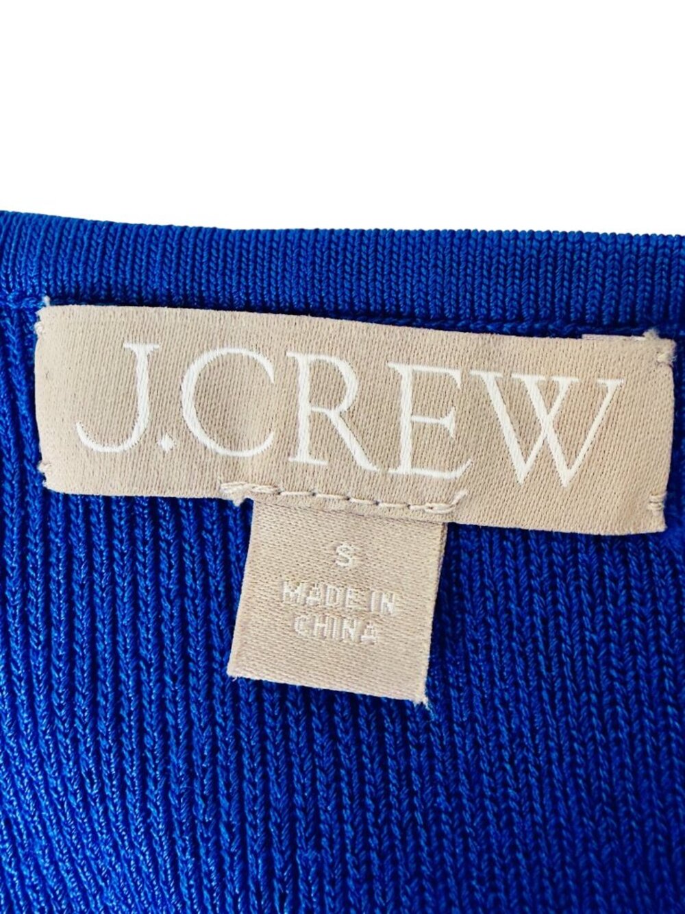 J.Crew Blue White Striped Stretch Knit Bodycon Midi Dress S| Nautical Minimalism - Picture 15 of 16